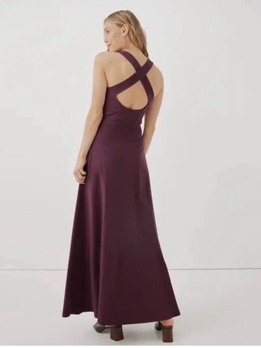 Pact Plum Sleeveless Cowl Neck Maxi Dress - Picture 2 of 5